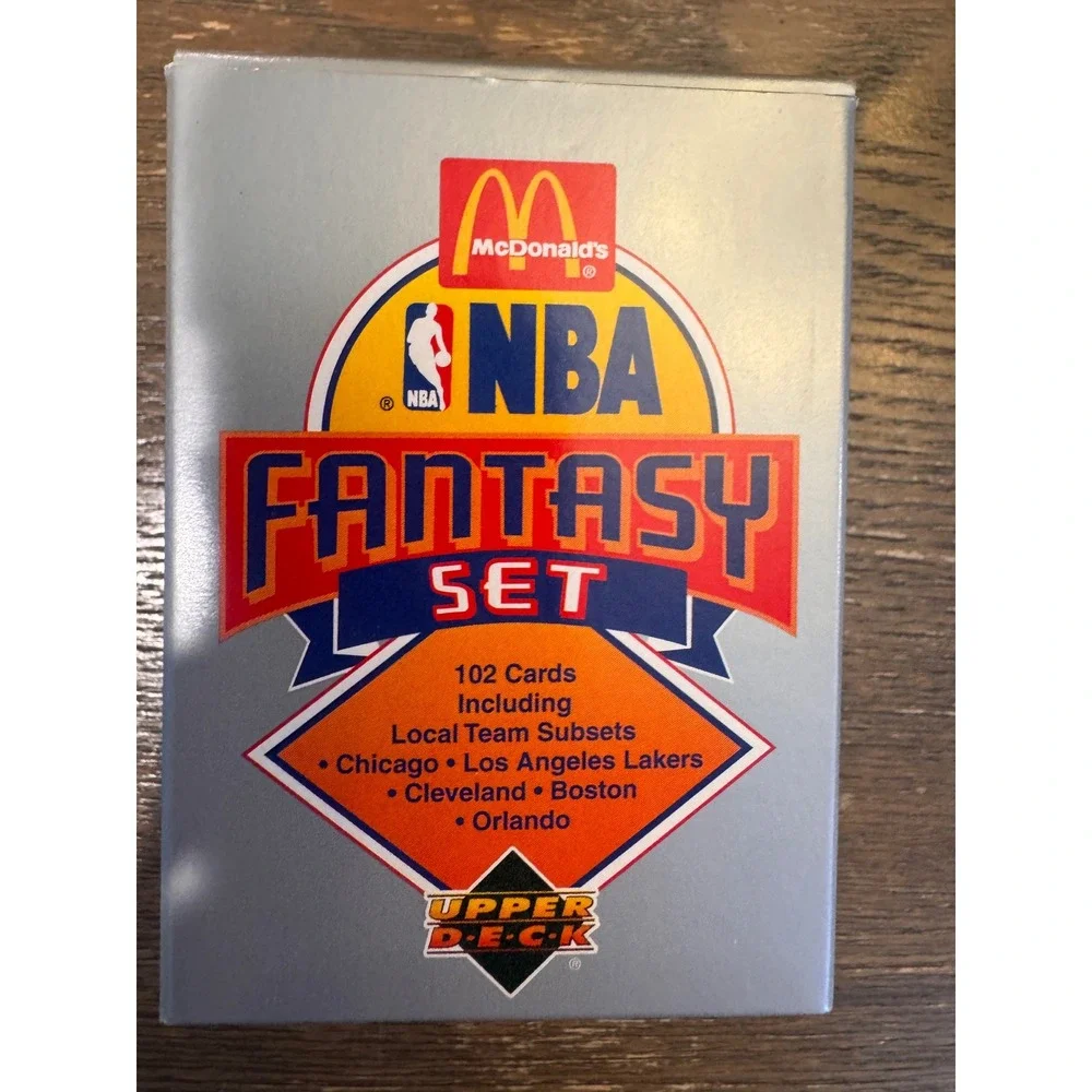 1993 Upper Deck McDonald's‎ NBA Fantasy Packs Complete 102 Card Set w/ Box